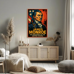 James Monroe Fifth President Poster Scenic Wall Art 18x24