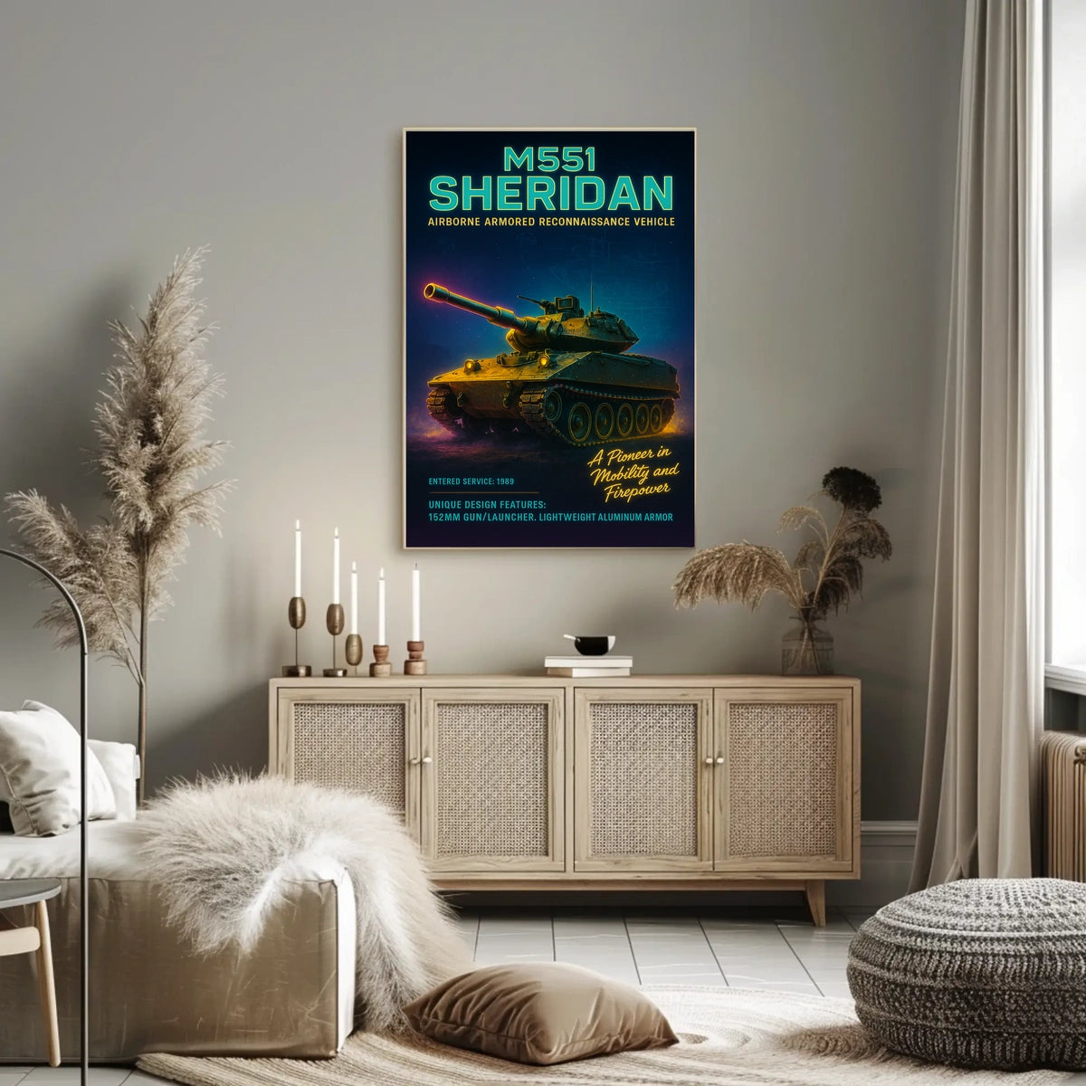 M551 Sheridan Airborne Armored Poster