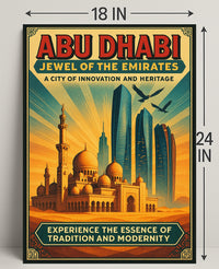 Abu Dhabi Heritage Travel Poster