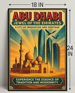 Abu Dhabi Heritage Travel Poster