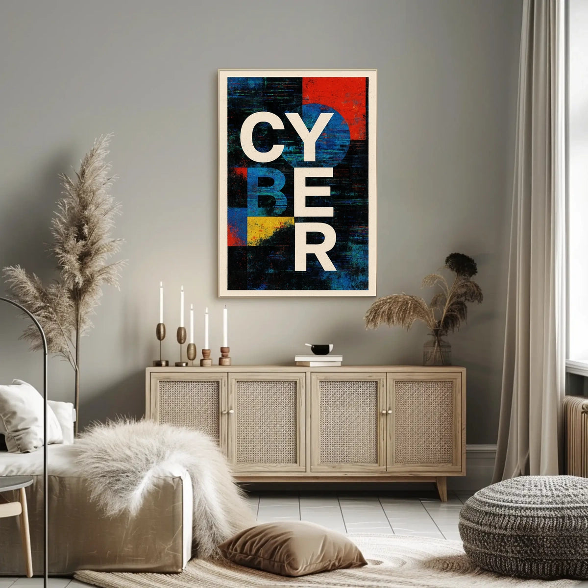 Cyber Abstract Abstract Poster