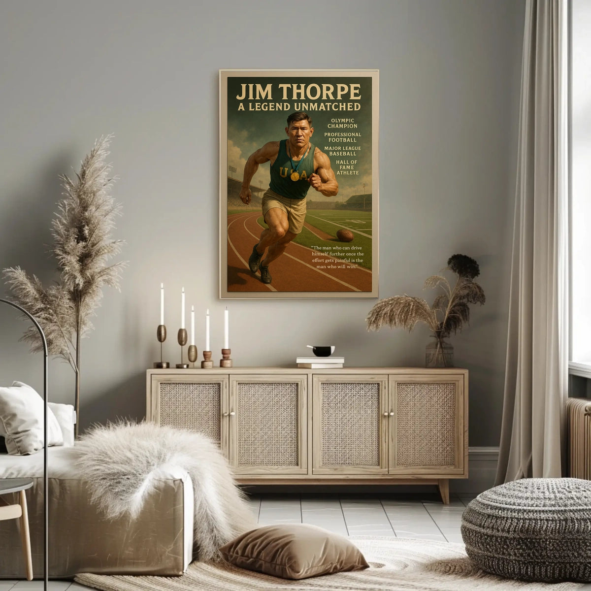 Jim Thorpe Unmatched Legend Poster