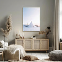 Tranquil Winter Landscape Minimalistic Artistic Poster