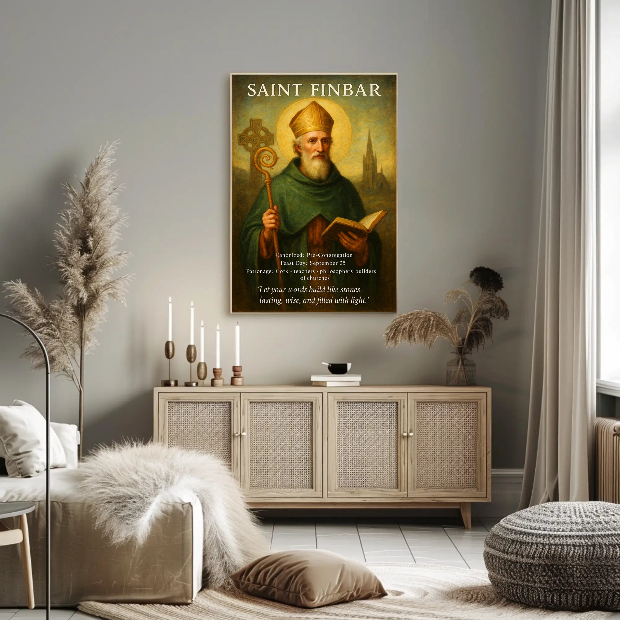 Saint Finbar Poster PosterGoat
