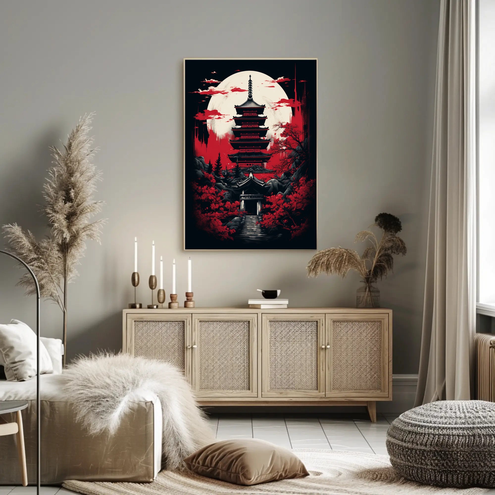 Moonlit Pagoda Poster