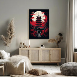 Moonlit Pagoda Poster