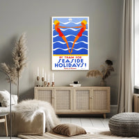Seaside Holidays By Train Poster