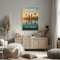 San Diego Skyline Poster