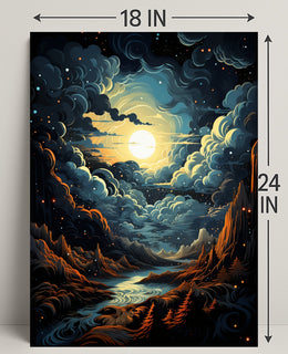 Celestial Landscape Poster