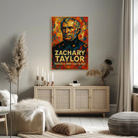 Zachary Taylor 12th President of the United States Glitch Hop Art Poster