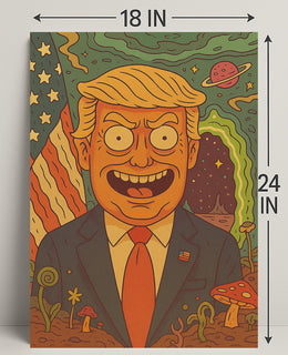 Cosmic Cartoon President Poster PosterGoat
