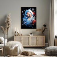 Santa Claus Festive Art Print Poster Abstract, Artistic Category