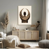Cultural Embrace Poster Vintage Sepia Wall Art