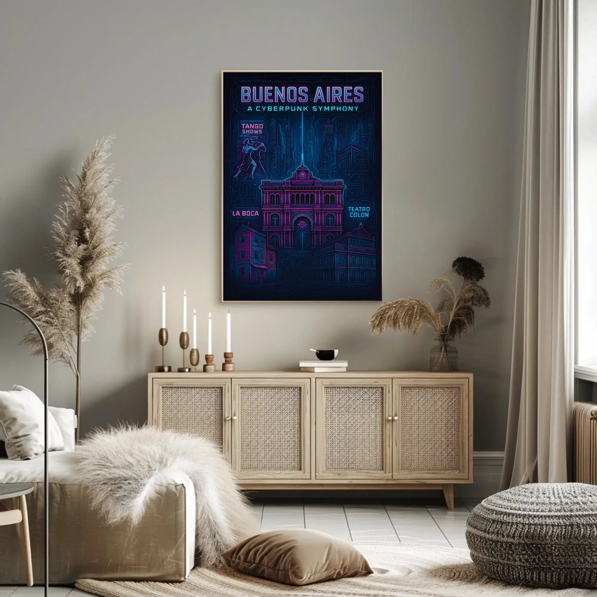 Buenos Aires A Cyberpunk Symphony Poster