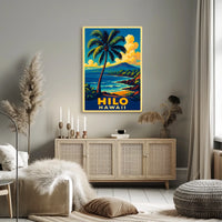 Hilo, Hawaii Tropical Paradise Poster