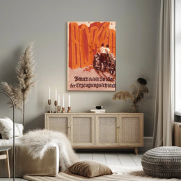 Farmer, You Are a Soldier in the Production Battle Poster PosterGoat
