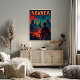 Nevada A Futuristic Frontier Poster