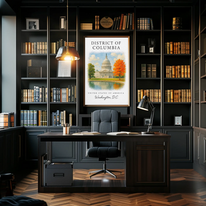 District of Columbia, Washington, D.C. Signature Series Vintage Travel Poster