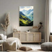 Andorra Pyrenees Mountain Landscape View Poster