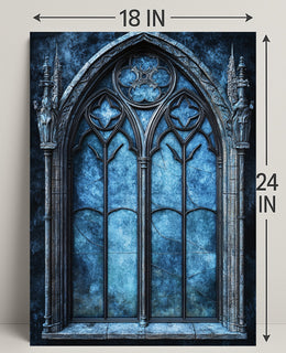 Gothic Window Elegance Poster