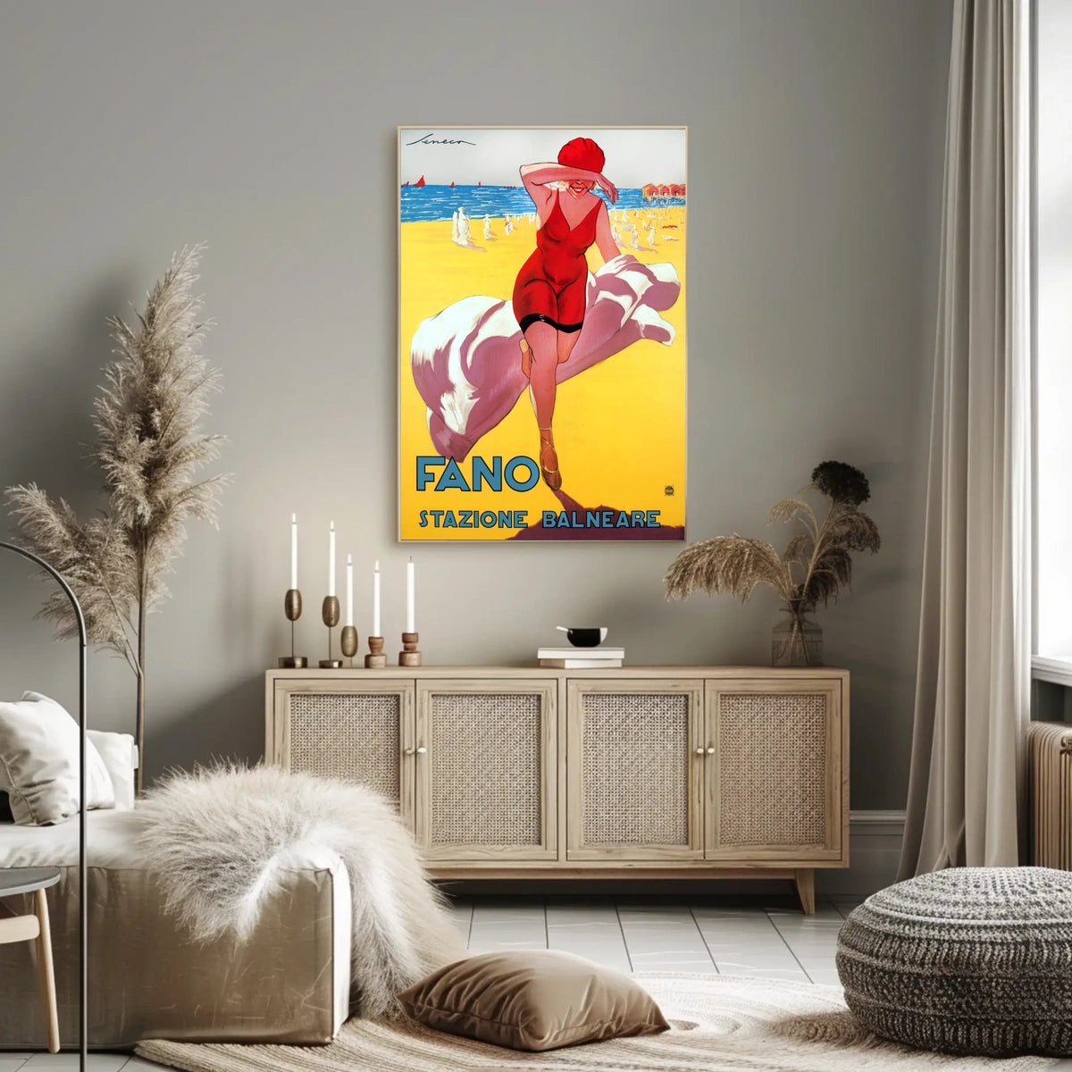 Fano Stazione Balneare Poster