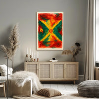 Vibrant Abstract Flag Poster