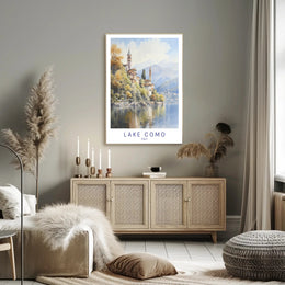 Tranquil Beauty of Lake Como Poster PosterGoat