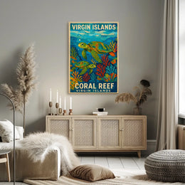 Virgin Islands Coral Reef Poster