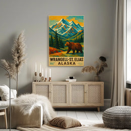 Wrangell-St. Elias Alaska Wilderness Poster