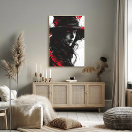 Mystical White Fox in Winter Wonderland Poster PosterGoat