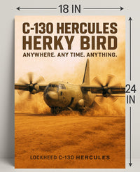 C-130 Hercules Herky Bird Poster PosterGoat