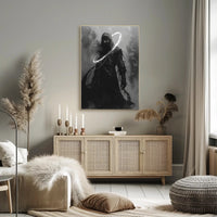 The Enigmatic Shadow Art Print Poster for Home Decor and Wanderlust Enthusiasts PosterGoat