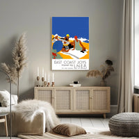 East Coast Joys Sun-Bathing Poster