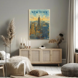 New York Water Color Poster