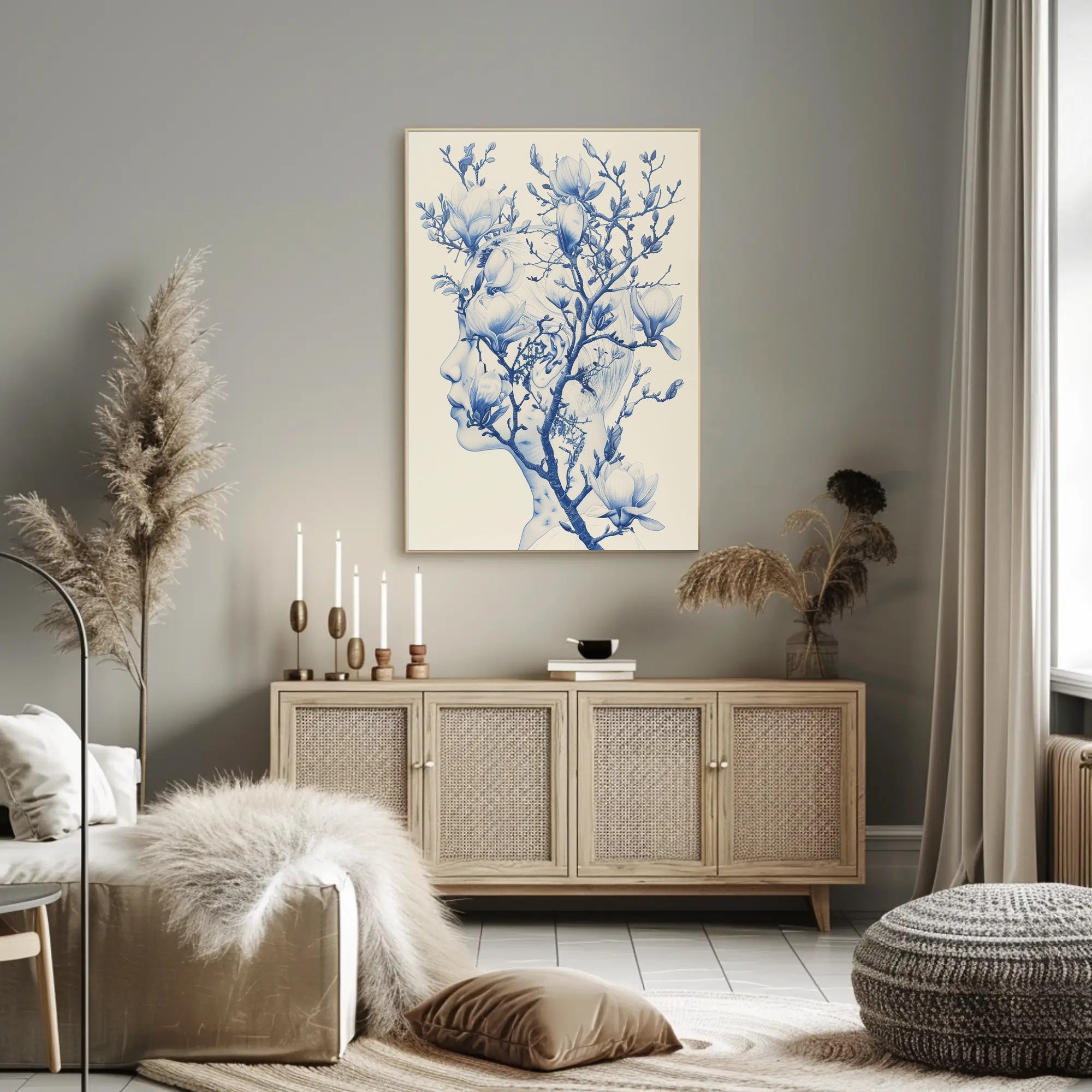 Blossoming Thoughts Art Print Poster Decorative Wall Art for Home Decor PosterGoat