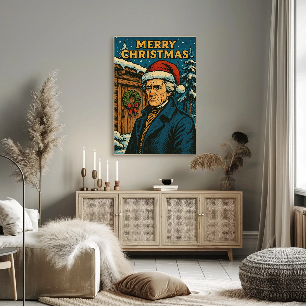 Merry Christmas Portrait Poster