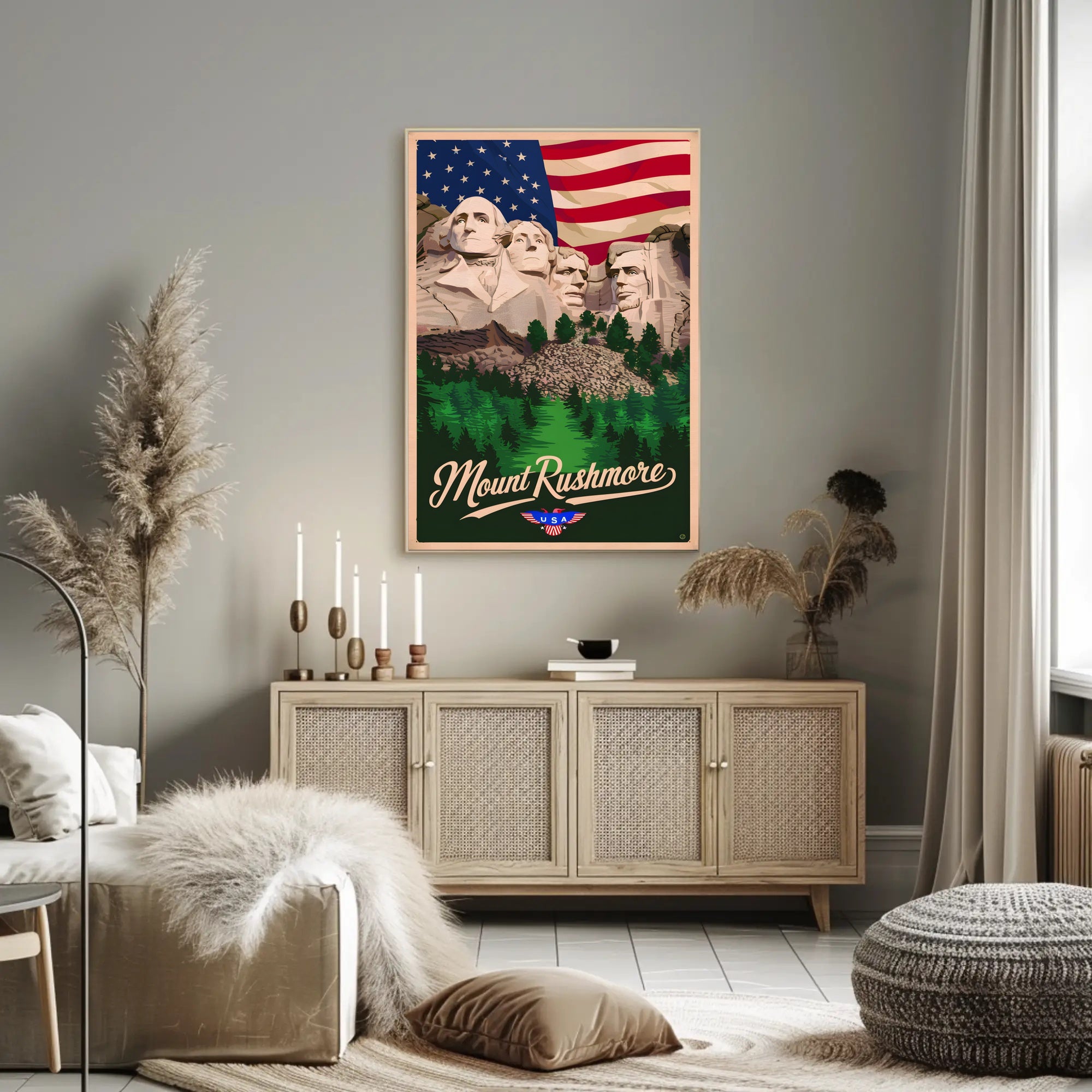 Mount Rushmore Tribute Poster