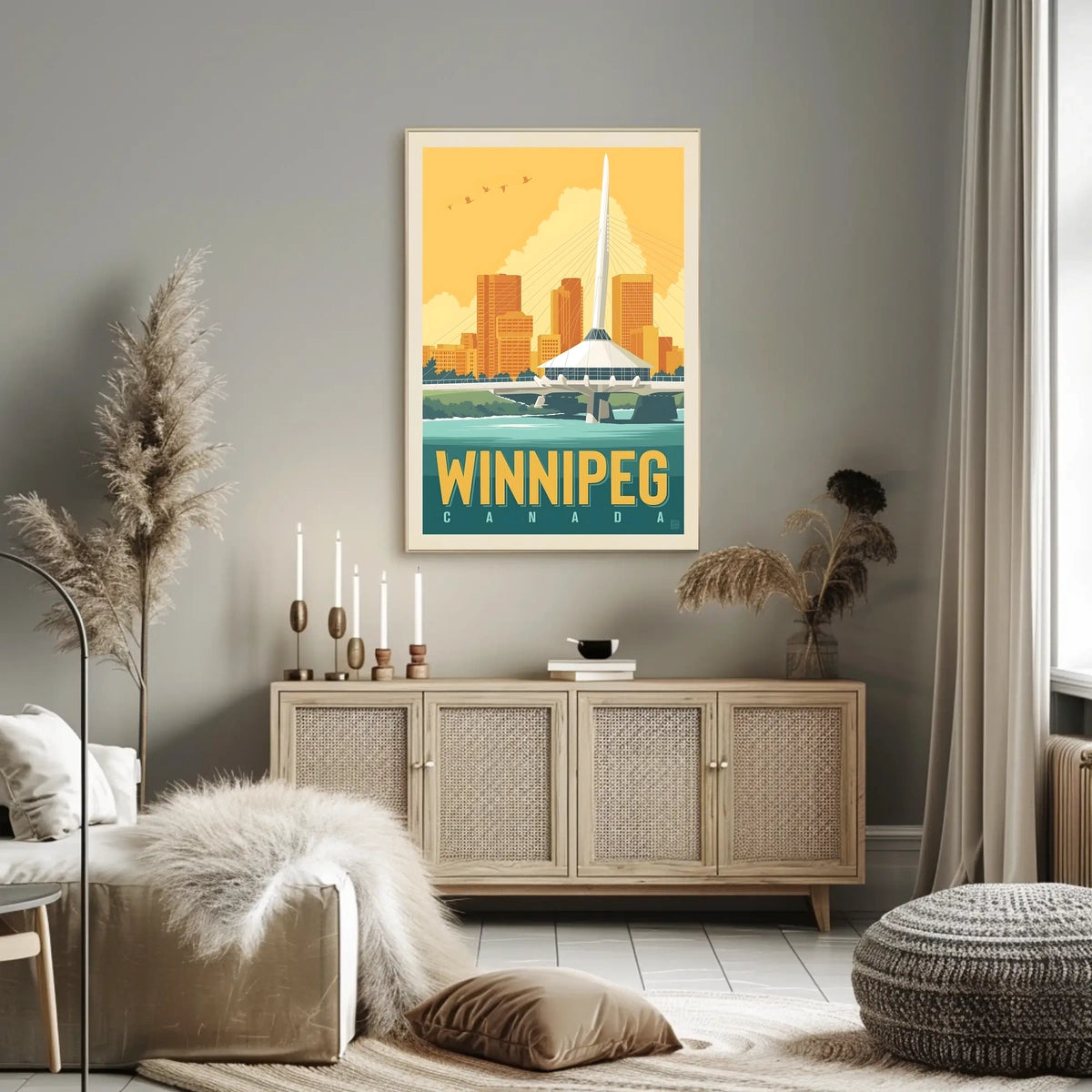 Winnipeg Skyline Poster