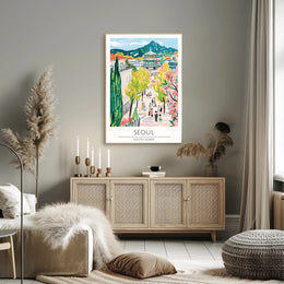 Vibrant Streets of Seoul Poster PosterGoat