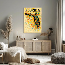 Florida Art Splash Poster