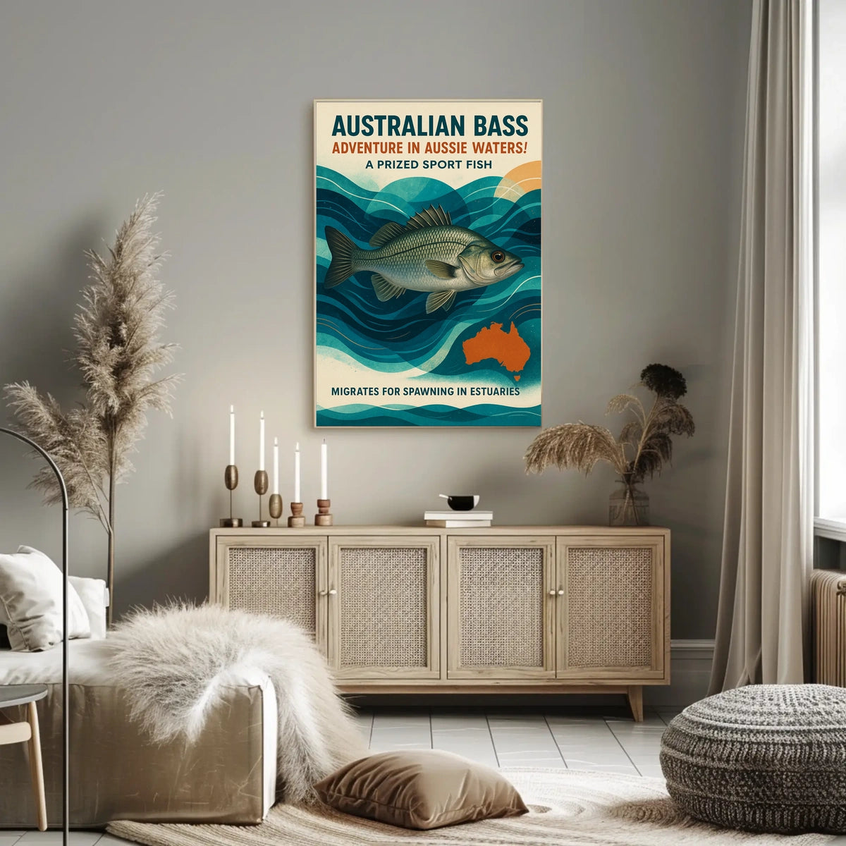 Australian Bass Adventure Poster