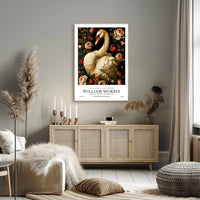 William Morris-Inspired Artistic Poster with Floral Elegance