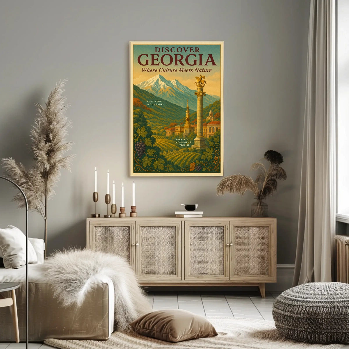 Discover Georgia Where Culture Meets Poster