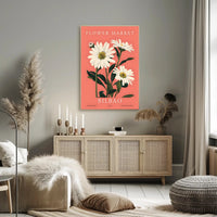 Flower Market in Bilbao Poster