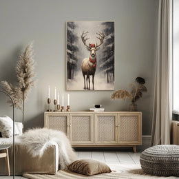 Winter Wonderland Stag Poster