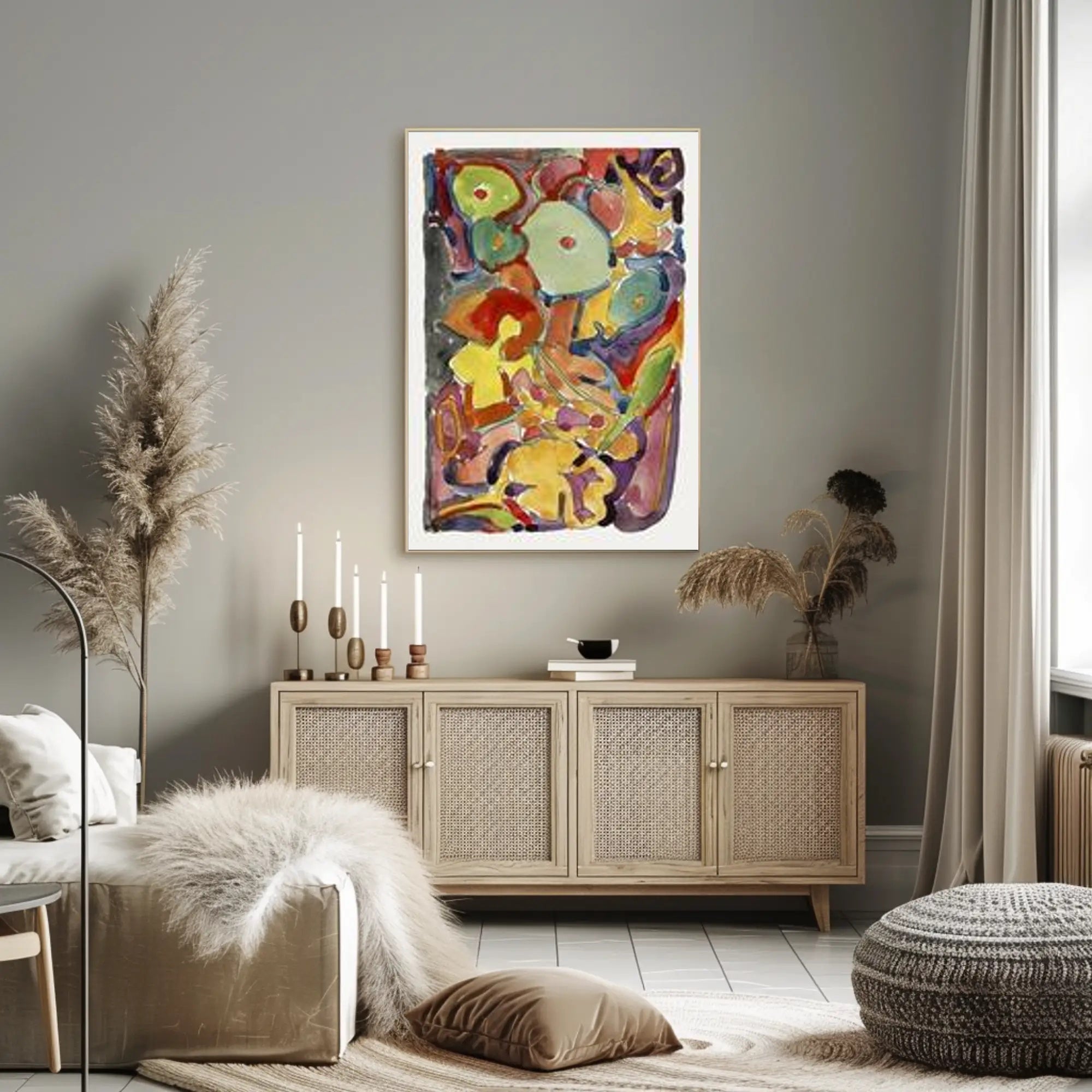 Vibrant Abstract Expression Poster