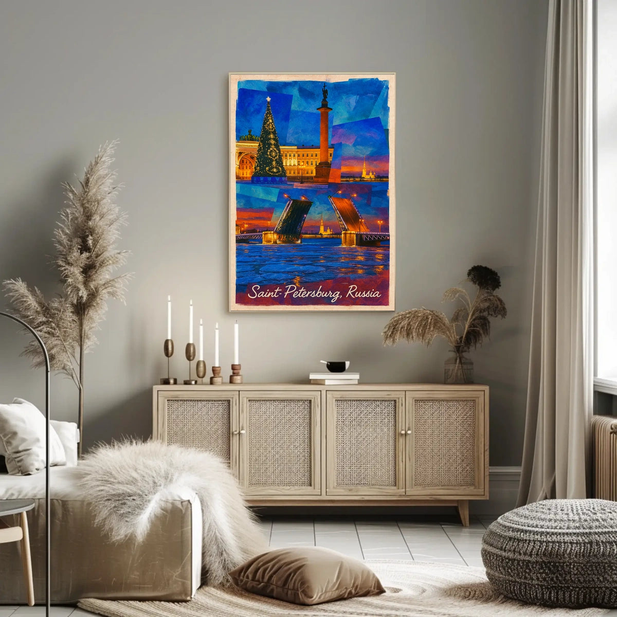 Saint Petersburg Russia Historic Cityscape Timeless Art Collectors Heritage Iconic Poster