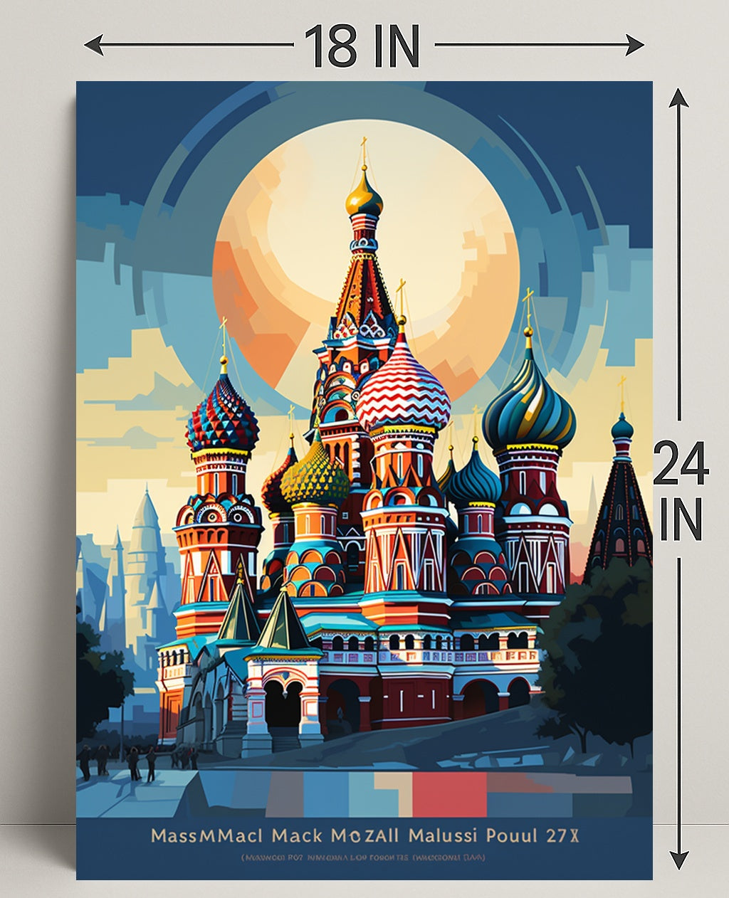 Vibrant Domes Of St. BasilS Cathedral Poster