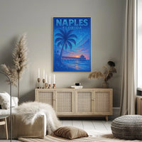 Naples Florida Sunset Serenity Poster Wall Art Print