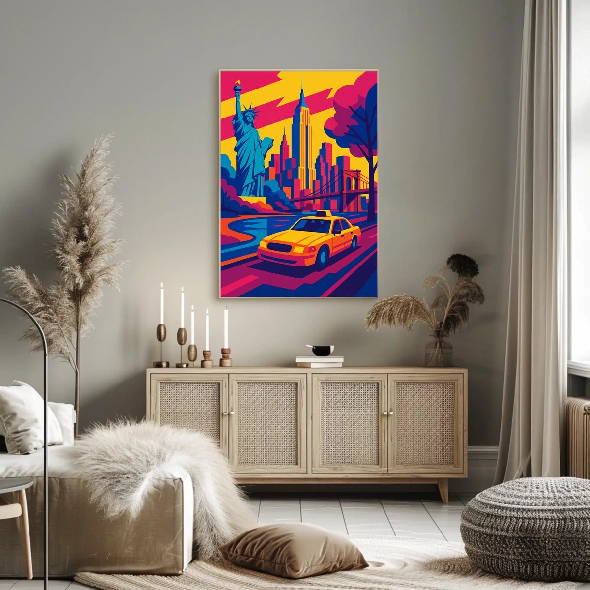 Vibrant New York Cityscape Poster